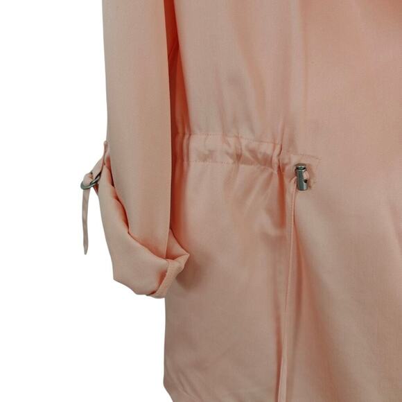 Chico's Soft Drape Front Jackets Lot Size Medium / 1 Green Peach Drawstring NWT - Picture 9 of 16